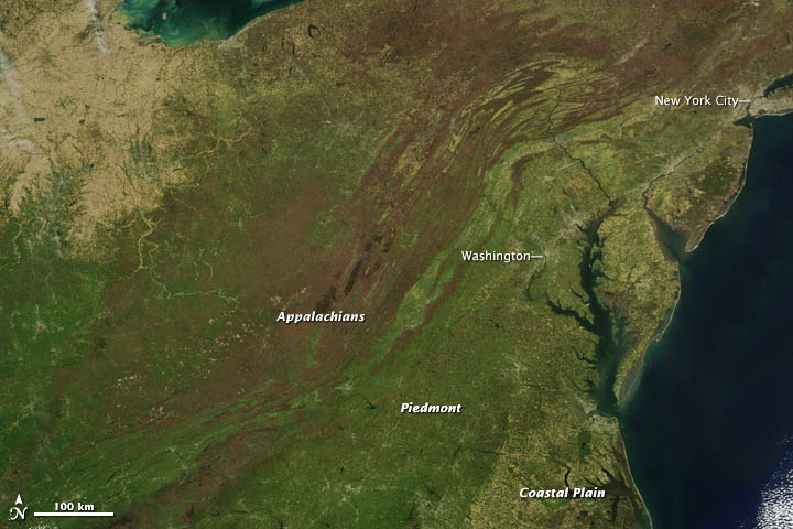 Spring's Greening Seen from Space
